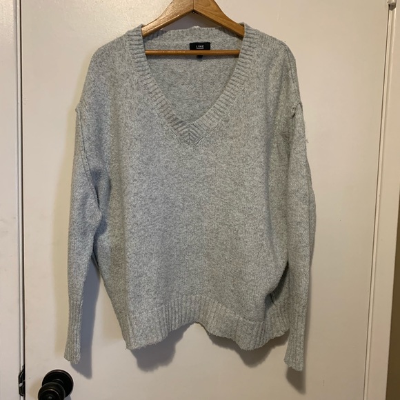 Line The Label Sweater Large V Neck Knit - Picture 6 of 8